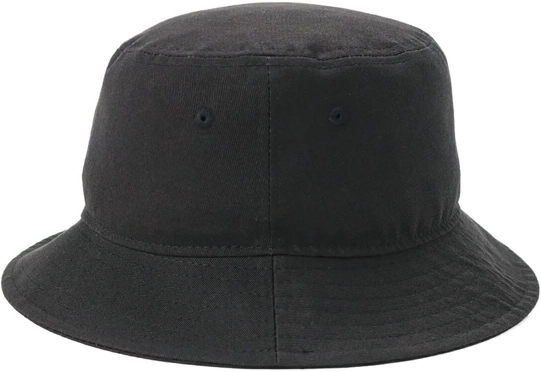 New Era BUCKET-01 BLK SWHT Cotton Bucket Hat, Black, Panama | Ubuy
