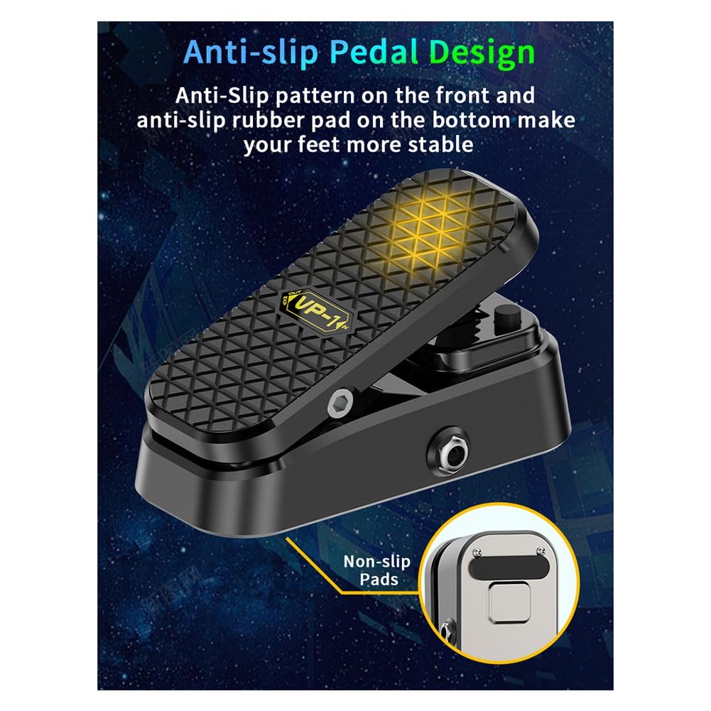 1 Neues 2-In-1-Volumen/Expression-Pedal für Fußpedal Ohne Netzteil Erforderte Direkt
