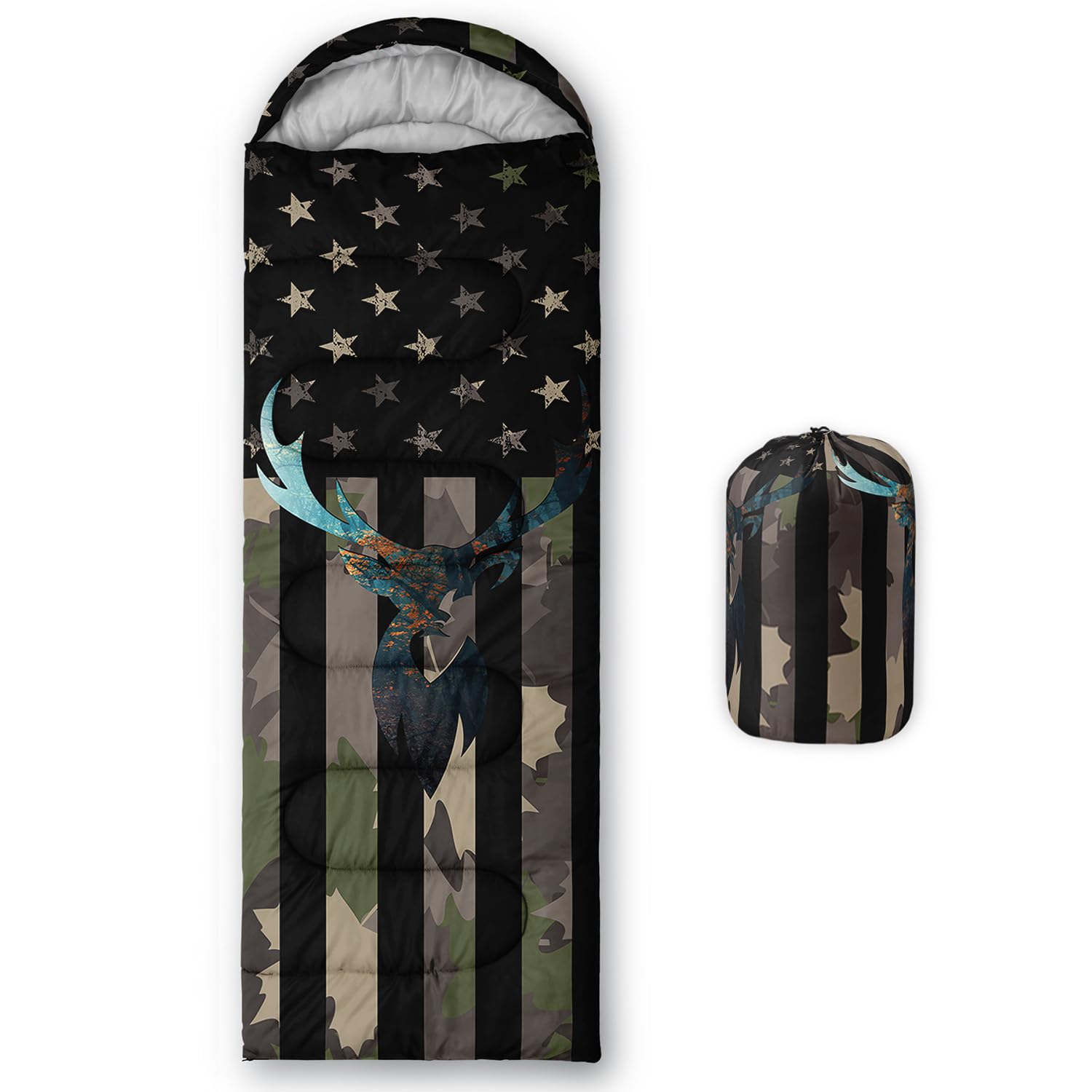 CVHOUSE Camping Sleeping Bags 3 Season Warm Cool Weather Lightweight Waterproof Sleeping Bags for Adults Kids Traveling and