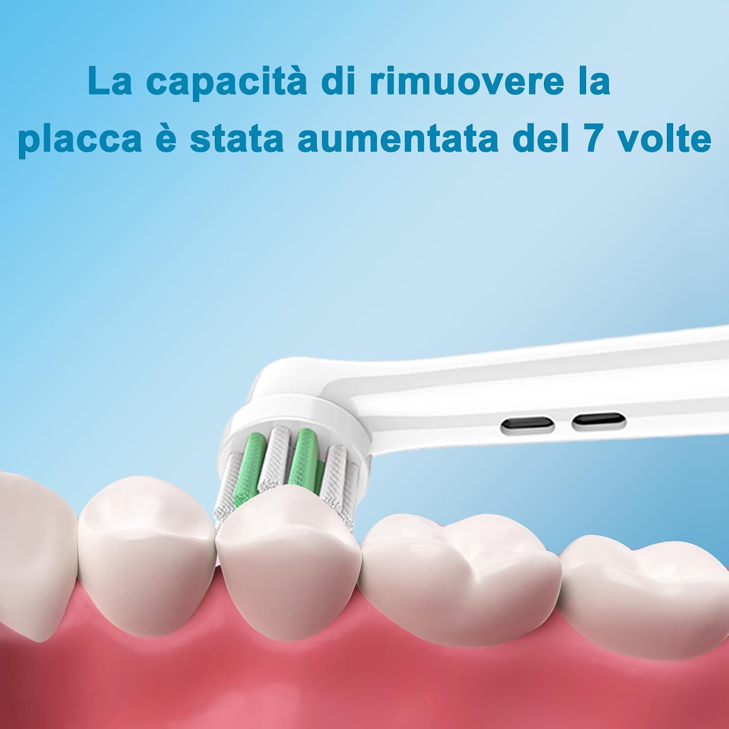 Kids Replacement Heads Compatible with Braun Oral B Electric Toothbrush, Extra Soft Replacement Toothbrush Heads for Gentle Care, Ages 3+ to 12, 8 Count image 3