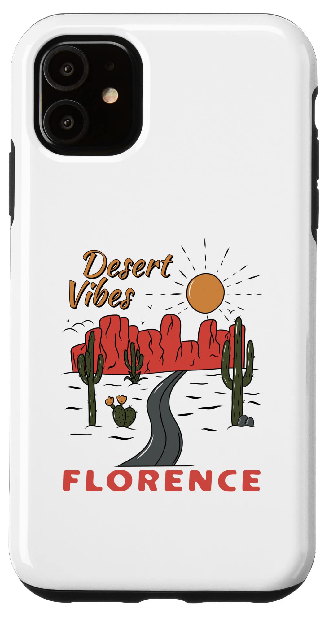 Amazon.com: iPhone 11 Florence Arizona Desert Vibes Saguaro Cactus Case :  Cell Phones & Accessories