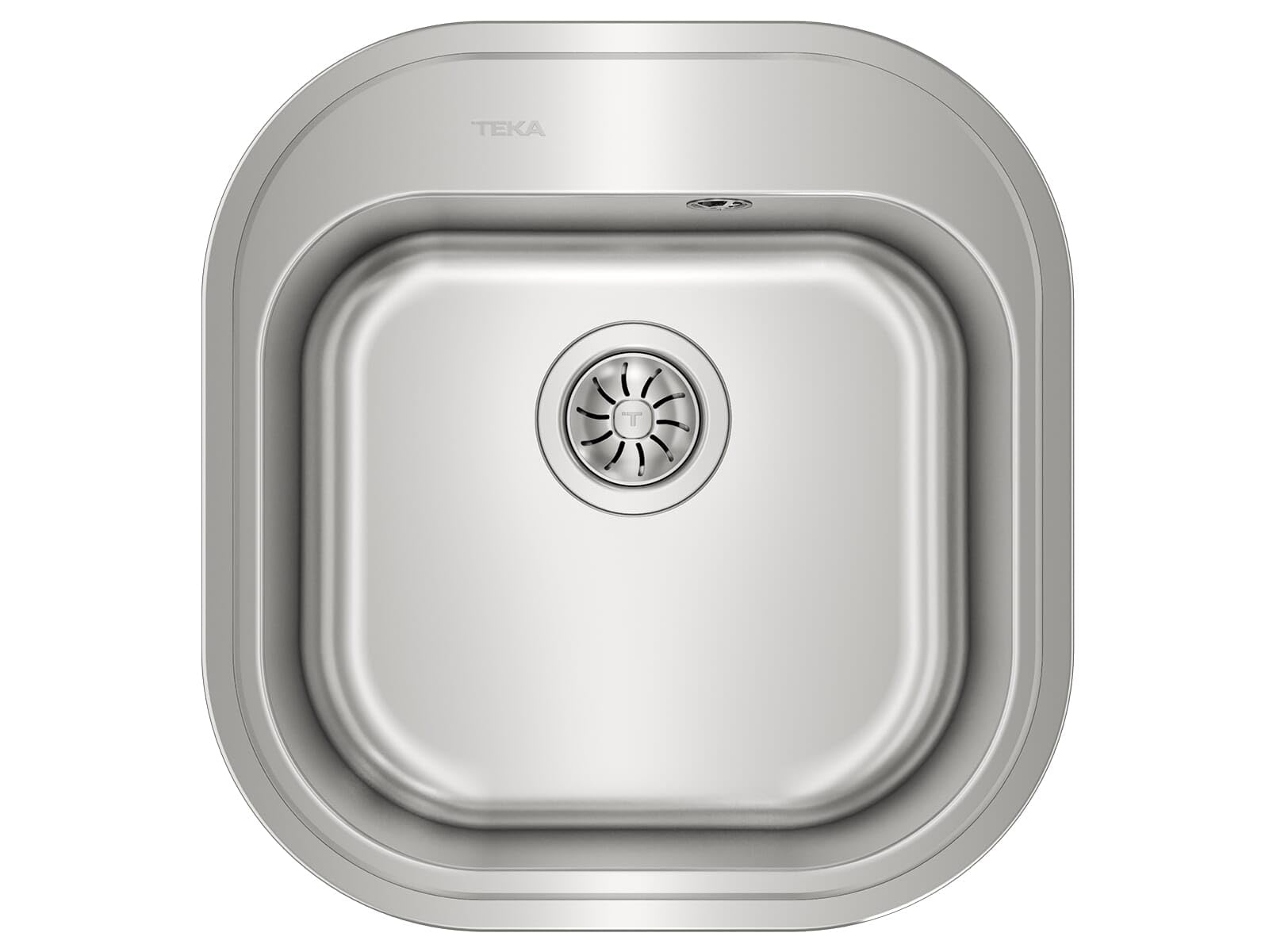 TEKA Fregadero Encastrado 1 Seno para Mueble 45cm, Acero Inoxidable, Incluye Escurridor y Válvula Automática, Modelo Stylo 1C