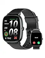 Smart Watches for Men Women with GPS Built-in, Answer/Make Calls, 1.95" Smartwatch for iPhone/Android Phones, Fitness Watch with Heart Rate/Sleep Monitor 100+ Sports Modes IP68 Waterproof (Black)