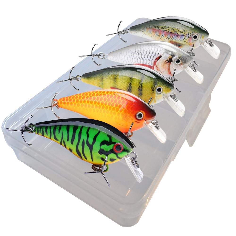 5er Set Wobbler Für Hecht & Zander - 5,5 Cm Swimbait Für Süß-/Salzwasser