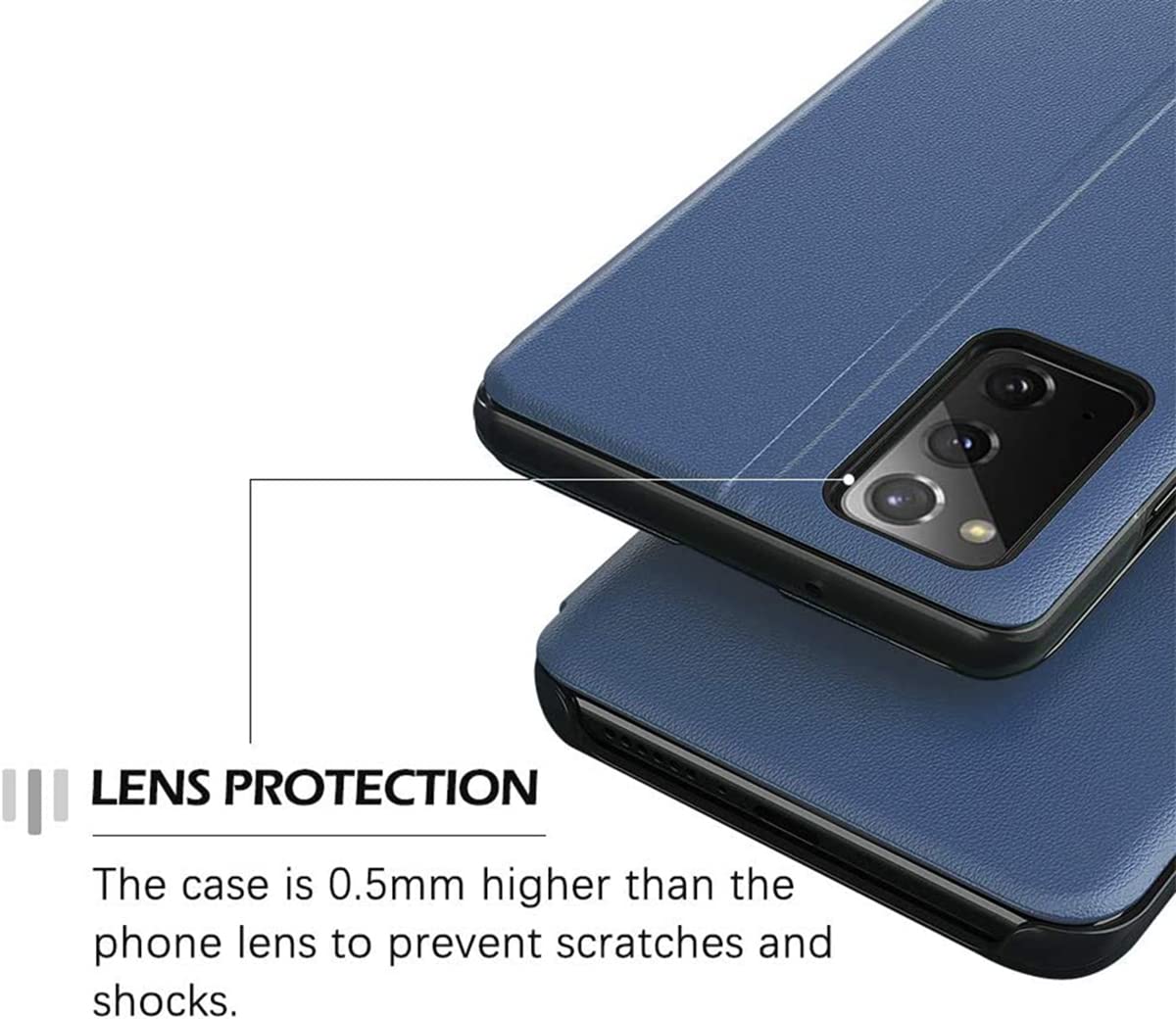 HANDYHÜLLE CLEAR VIEW Für XIAOMI POCO X6 PRO 5G HANDY SCHUTZ SPIEGEL FLIP CASE e
