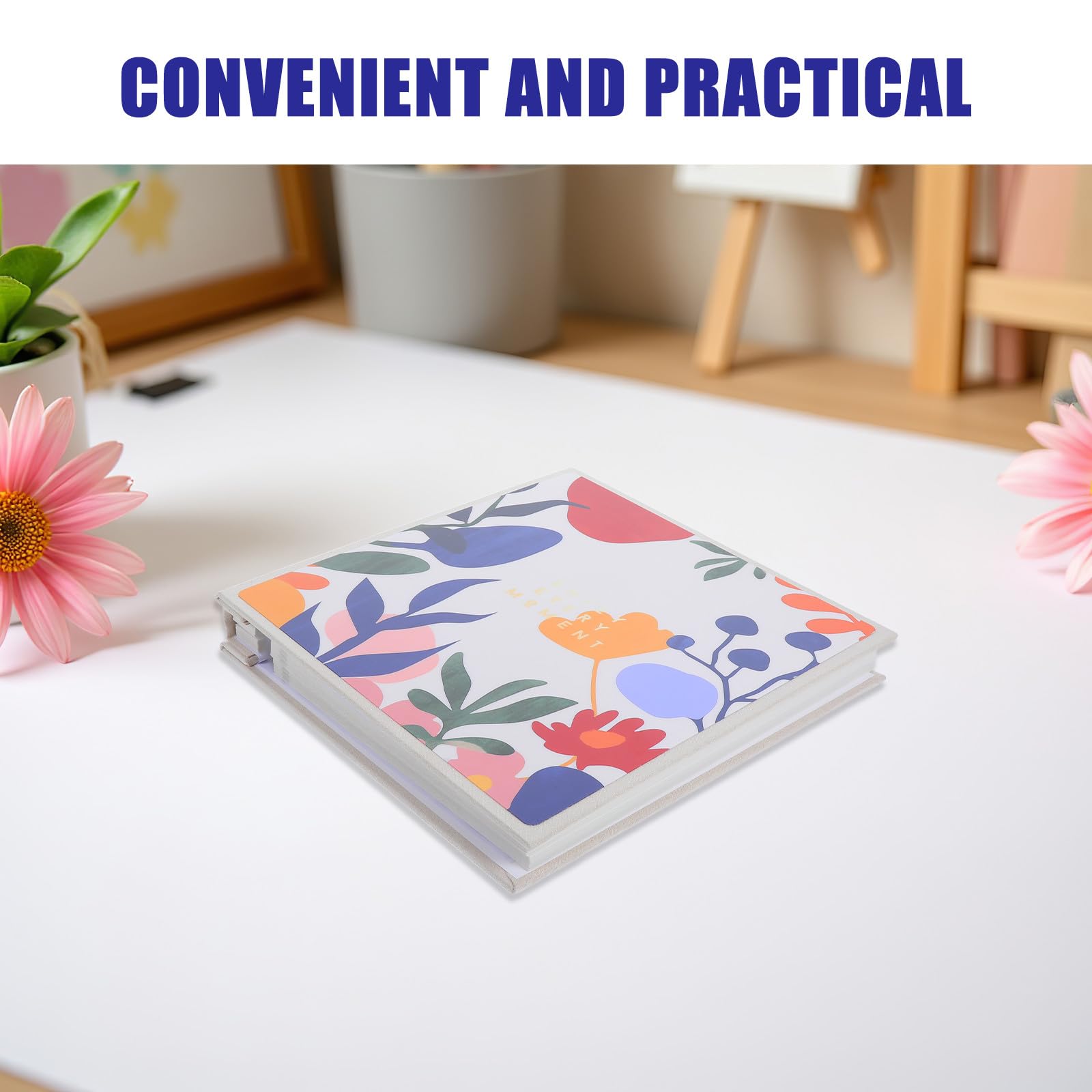 Veemoon Álbum para Almacenamiento de Flores Prensadas y Hojas Sueltas con Diseño Flexible, 30 Páginas Recargables de Papel y Pe Adecuado para Exploración y Amantes Naturaleza