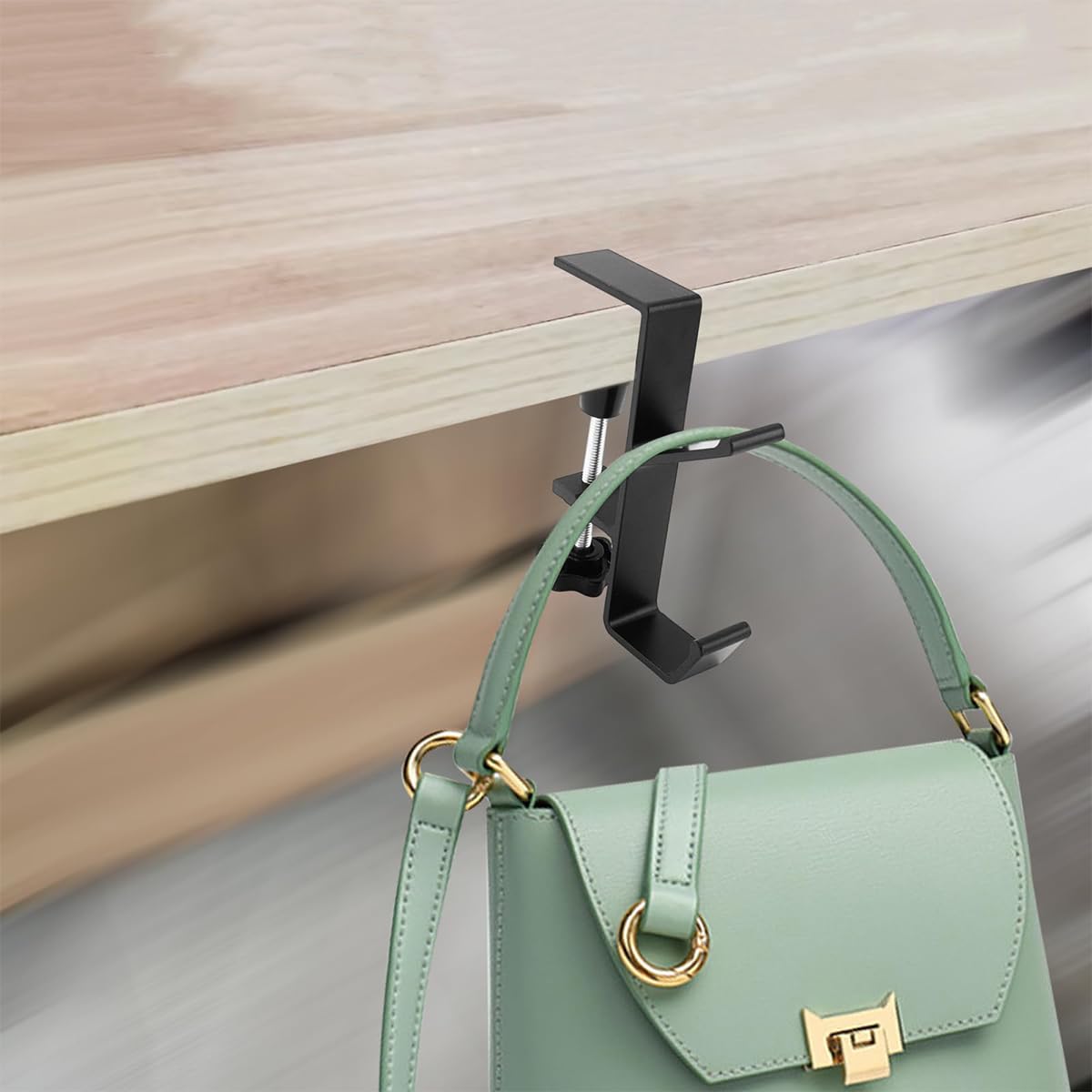 Accroche Sac A Main Pour Table Crochet Porte-sac Main Crochets Sac à Main DONOONIS - Lot De 2, Support Métal Antidérapant Pliable Pour Table Accroche Sac Table Restaurant Porte Sac