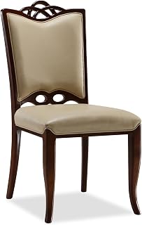 International Design USA Palace Leather Dining Chairs, Set of 2