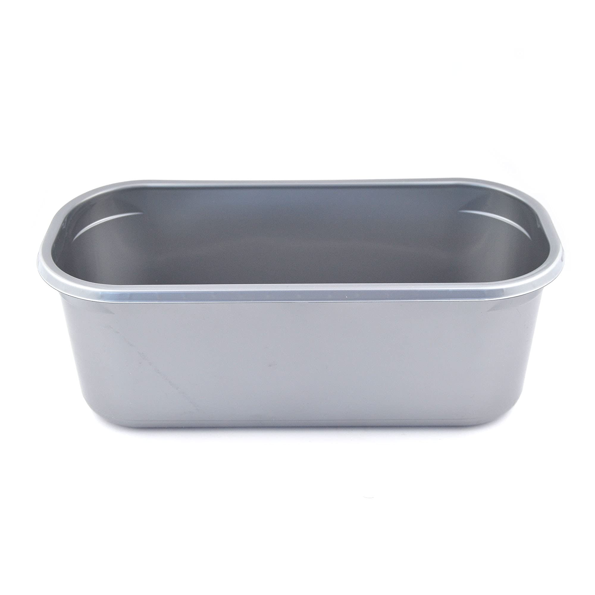 PZ 25 VASCHETTA LT 5 PER GELATO GRIGIA MISURE 348 X 158 X (H) 128 MM + COPERCHIO VASCHETTA PER ASPORTO GELATI ED ALIMENTI