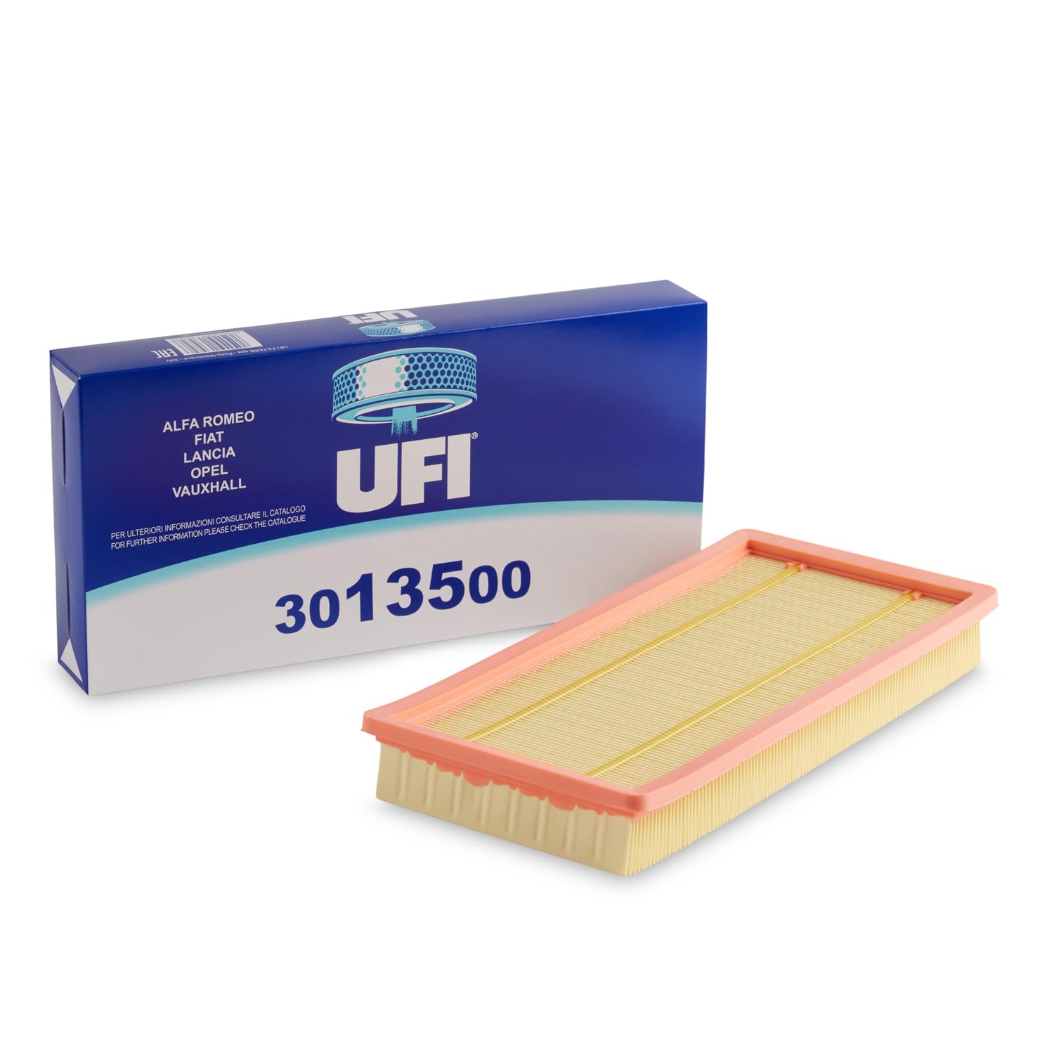 UFI Filters, Filtro de Aire 27.401.00, Filtro de Aire de Recambio, Apto para Coches, Apto para Modelos de Alfa Romeo, Lancia, Fiat, Opel y Vauxhall.