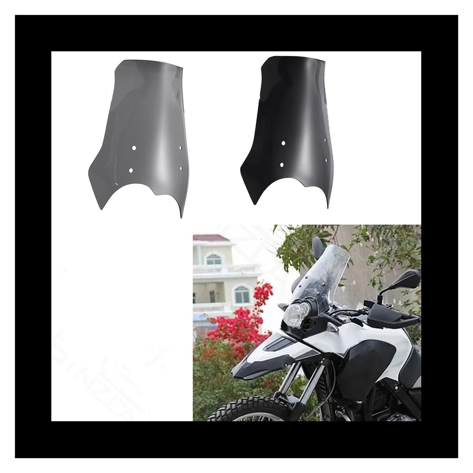 Parabrezza Moto Spoiler Per BMW Per G650GS Per G650 GS Parabrezza Per Moto Parabrezza Deflettore Antivento Classe Anteriore Grigio Parabrezza Moto Deflettore