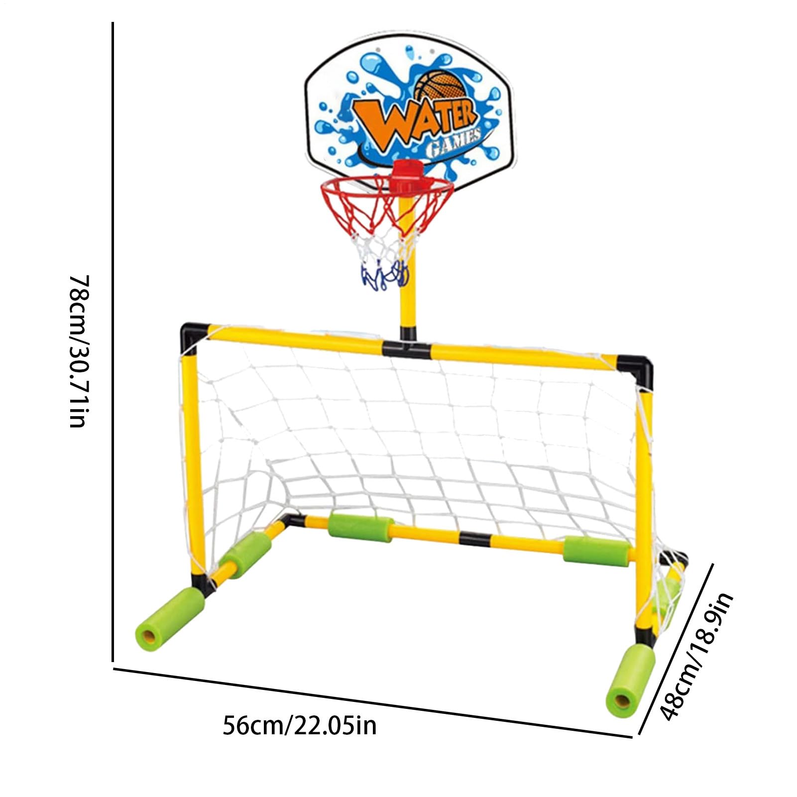 Panier De Basket pour Piscine | But Flottant De Basket pour Piscine avec Pompe Et Ballon - avec Pompe Ballon De Foot Porte Cadre Étanche Adulte Plage Lac Parc