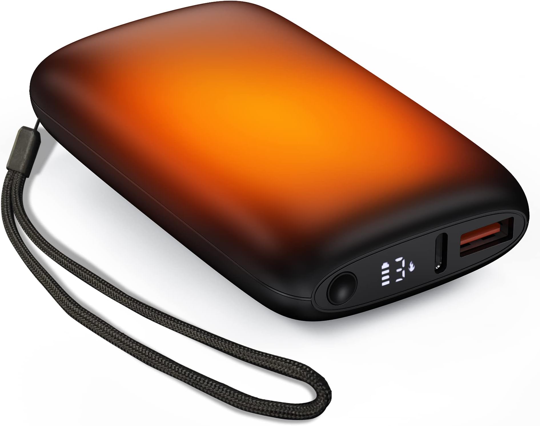 TriPole Rechargeable Hand Warmer 10000mAh, Fast Charging Electric Hand Warmer Portable Power Bank Pocket Hand Warmers Reusable, 3 Levels 6-15H Heating USB Hand Warmer Heater for Men Women Winter Gifts