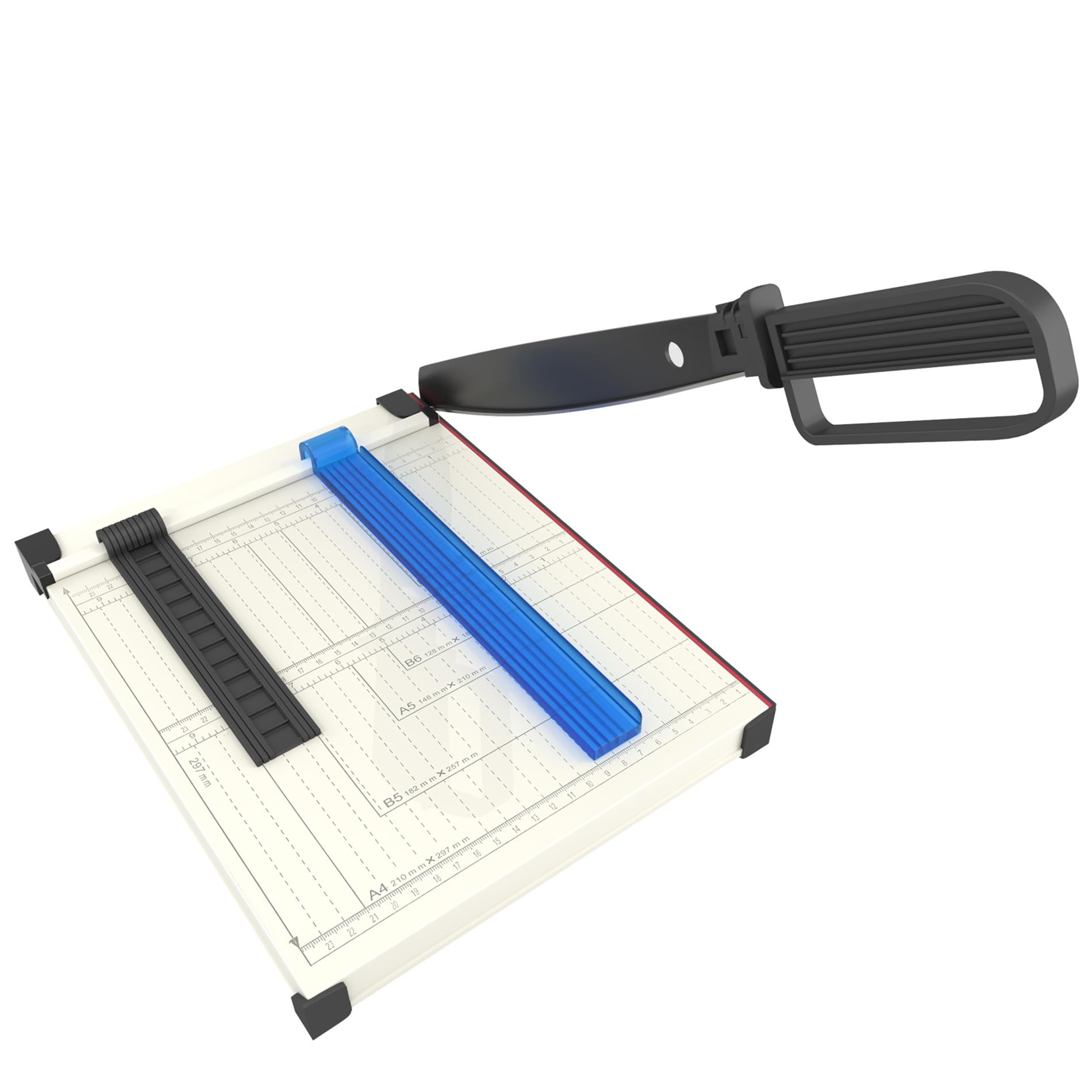 Hmfmdy Paper Cutter, Guillotine Paper Cutter, 12" Cut Length Paper Trimmer, Heavy Duty Metal Base Paper Cutting Board, 12 Sheet Capacity Paper Slicer for Cardstock Crafts, Coupon, Label & Photo