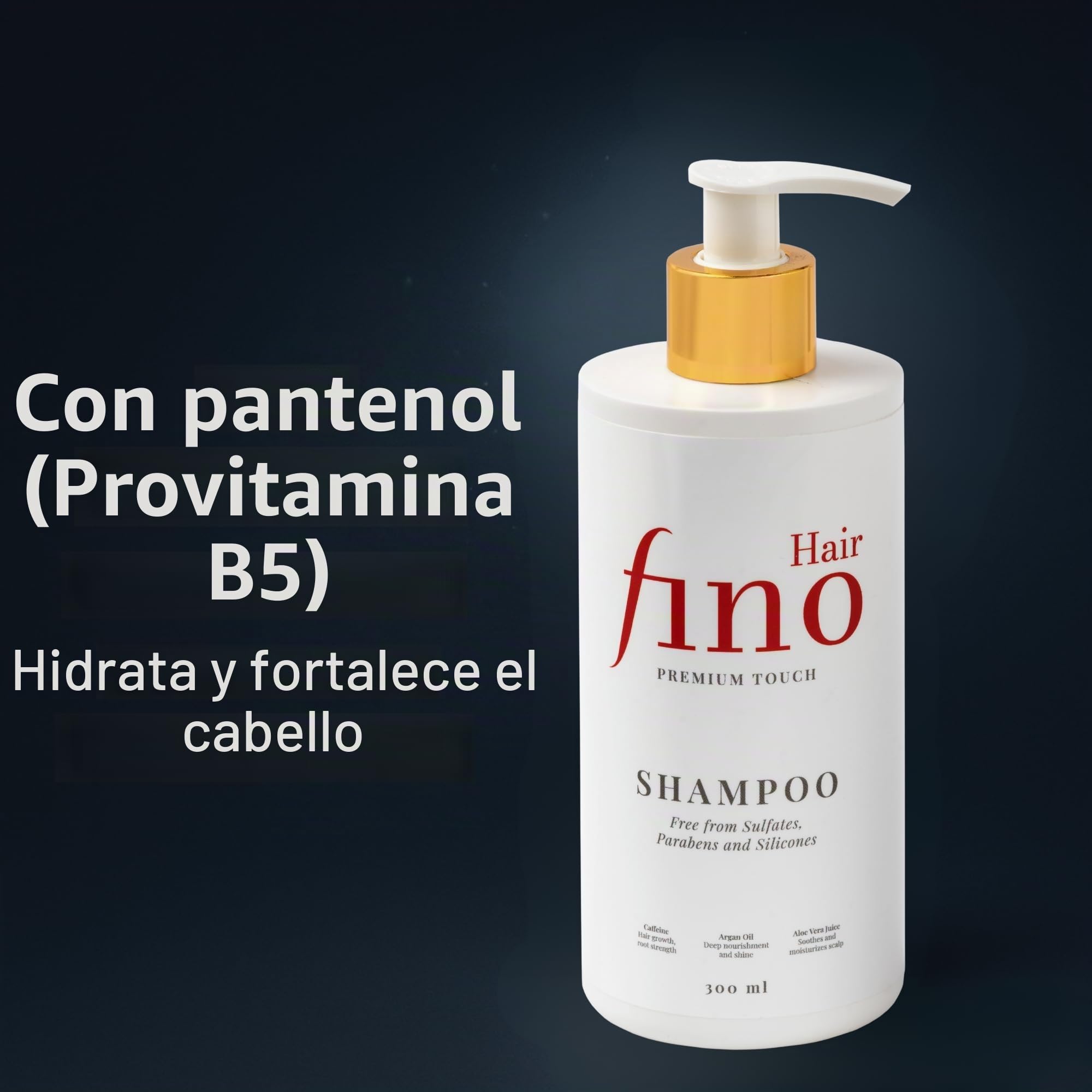 fino Hair Pack Champú y Acondicionador - cabello seco y dañado | Biotina, queratina y cafeína - cuidado, brillo y anti-frizz, sin siliconas ni parabenos