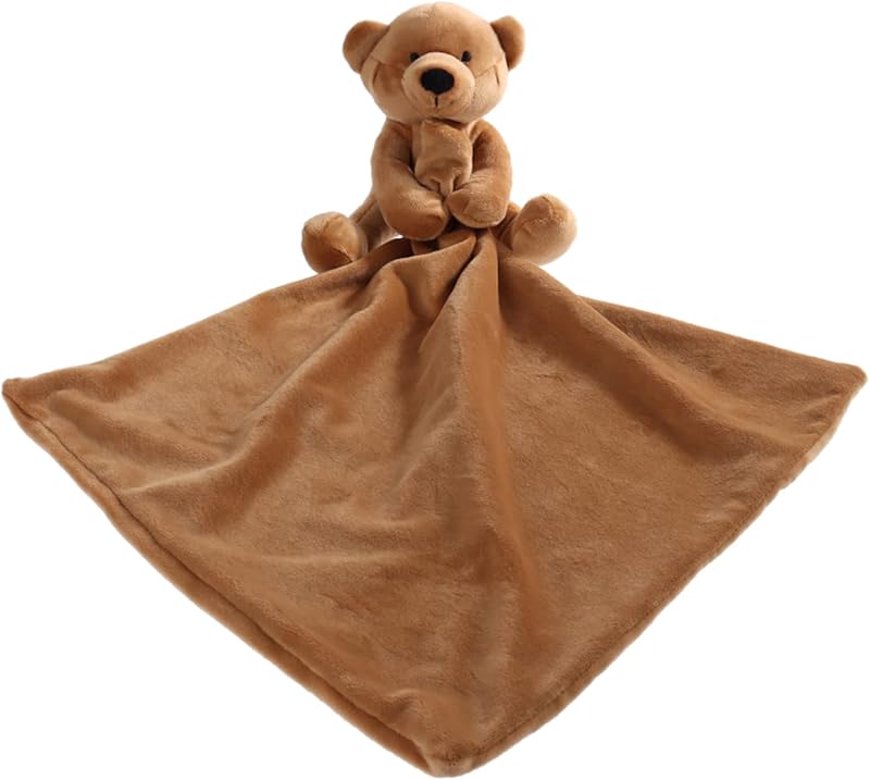 Felpa suave del oso pardo de la manta de la seguridad de los peluches suaves 13"