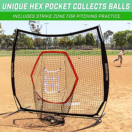 image for GoSports 7 ft x 7 ft Baseball & Softball Practice Hitting & Pitching N