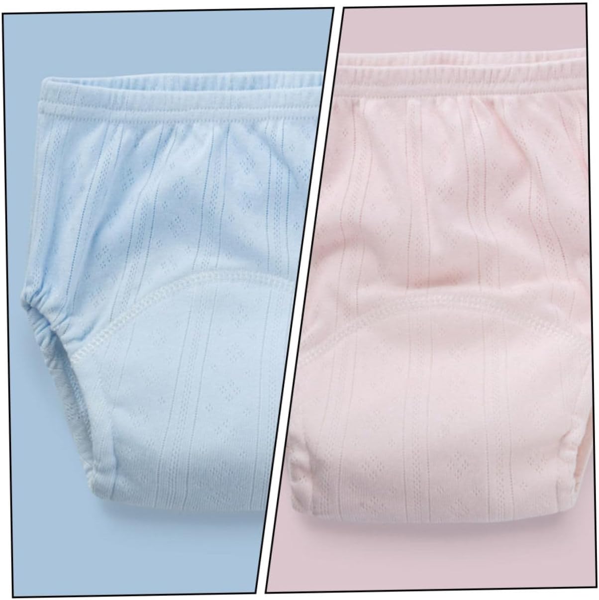 3pcs Cotton Training Pants Soft Breathable Underwear for Potty Training Toddlers Comfortable and Reusable Diapers for Newborns