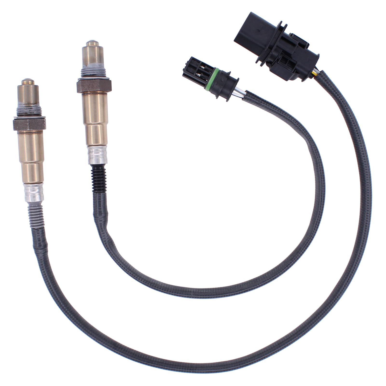 Lambdasonde Lambdasensor Regelsonde vor Kat und Diagnosesonde nach Katalysator Sensor O2 Sauerstoffsensor Sauerstoff Sonde Sensoren für 1er E81 E87 E88 116i 118i 3er E90 E91 E92 E93 316i 318i N43