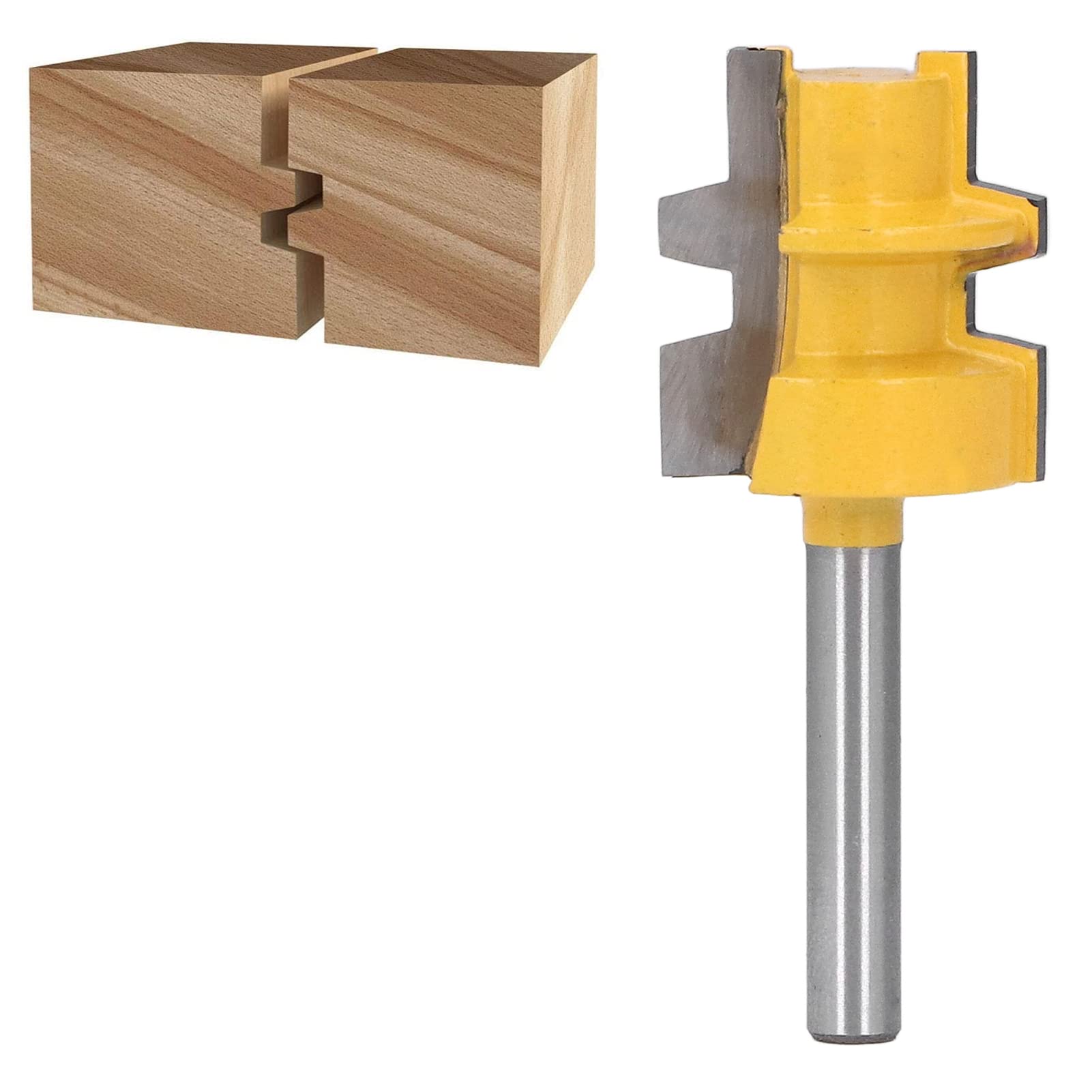Reversible Glue Joint Router Bit T Slot Seamless Manipulate Woodworking 45 Steel