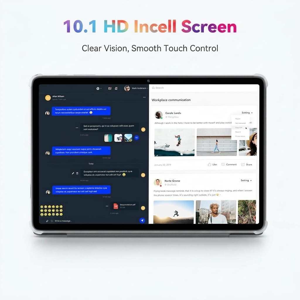 Android 16 Tablet with Keyboard, Android Tablet 10 inch, 24GB RAM (8+16 Extended) 256GB ROM, Gemini Ai, Widevine L1, Fast Charge, 2 in 1 with Mouse and Stand, OTG, 4 Year Warranty — view 7