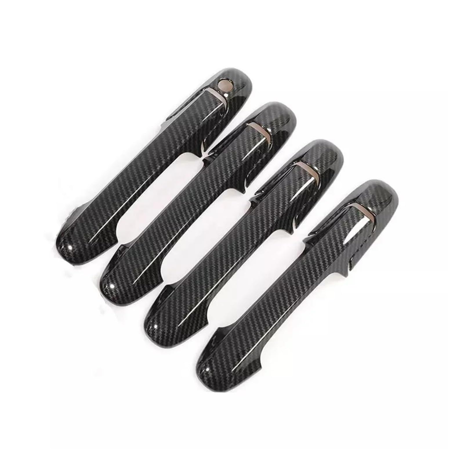 MTVTFECEWG for Accord Sedan 2003 2004 2005 2006 2007 Car Exterior Door Handle Cover Trim Sticker Protect Decoration (Carbon Fiber Texture)