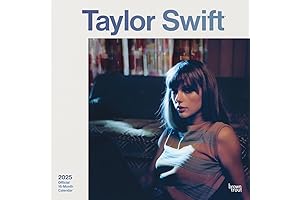 Taylor Swift Official 2025 12 X 24 Inch Monthly Square Wall Calendar, Plastic-Free