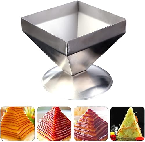 Miniatura 9 de DOITOOL Onigiri - Molde de acero inoxidable pirámide para tartas de carne, forma de triángulo, forma de relleno de alimentos, moldeador de arroz,