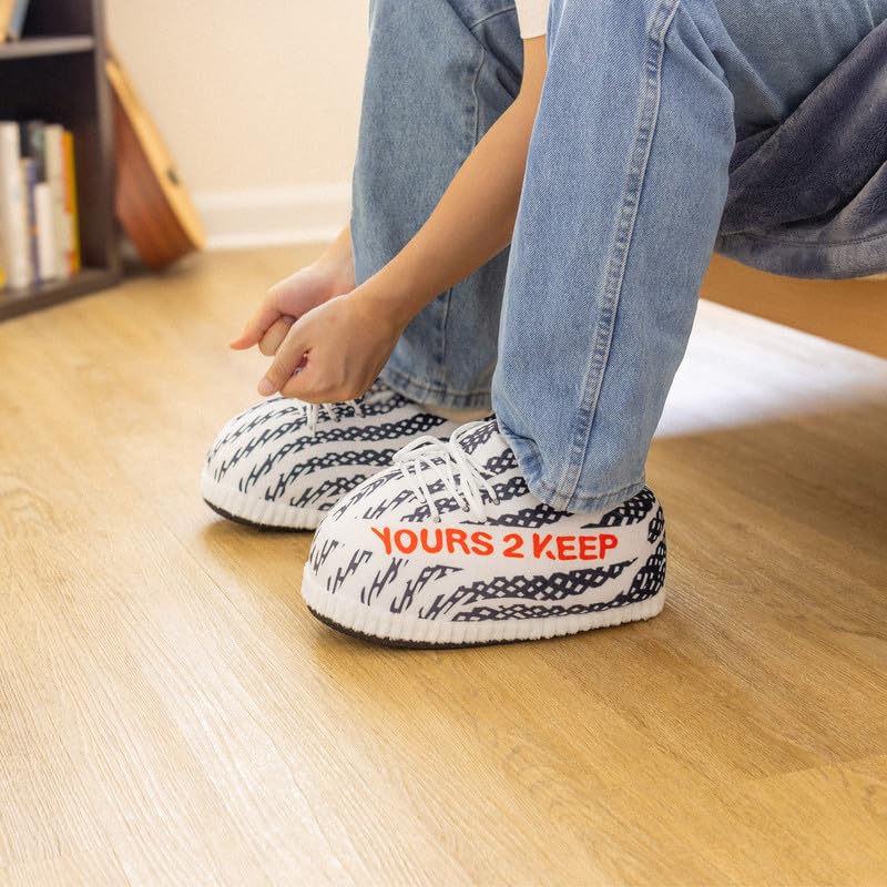 Yours 2 Keep Sneaker Slipper Collection - Zebra Y2K-703 Slipper Unisex One Size2
