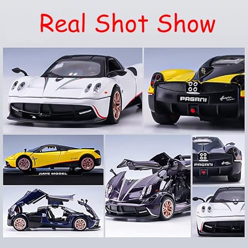Ipariser Alloy Collectible Purple Pagani Huayra Dinastia Toy Vehicle Pull Back Die-Cast Car With Lights & Sounds #TOP6
