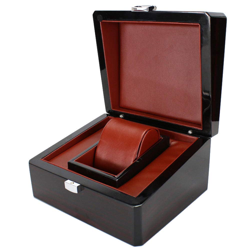 Boîte de montre en cuir et bois de luxe pour ranger vos bijoux de valeur