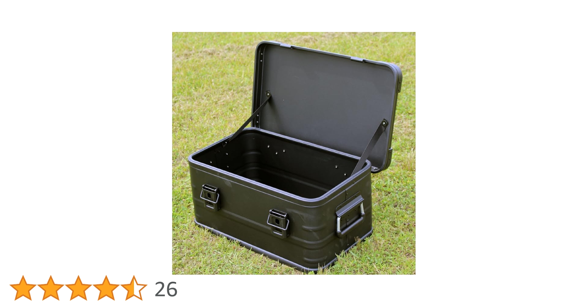 Amazon｜マットブラックスタッキング アルミ コンテナボックス30L