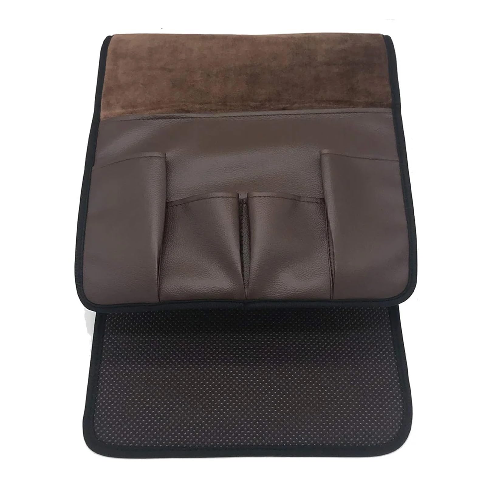 Betttasche Hängetasche for Sofas aus PU-Leder mit 5 Taschen, Organizer for Couch, Aufbewahrungstasche for Sofa, Seitenstuhl, Armlehne, Hängetasche for Bücher und Zeitschriften Für Betten, Sofas(Purple