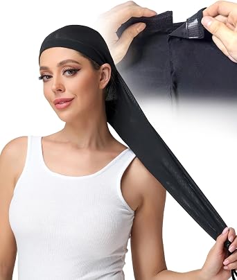 28 Adjustable Hair Weave Sleeve for Locs - Suitable for Head Circumference Ranging From 18 Inches to 27 Inches.
