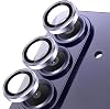PSR Aksesuar Samsung Galaxy S26/ S26 Plus ile Uyumlu Safir Kamera Lens Koruyucu, Parmak İzi Bırakmayan, HD Şeffaf, Çizilmeye Dayanıklı Temperli Cam Lens Koruma (Derin Mor, Galaxy S26/S26 Plus)