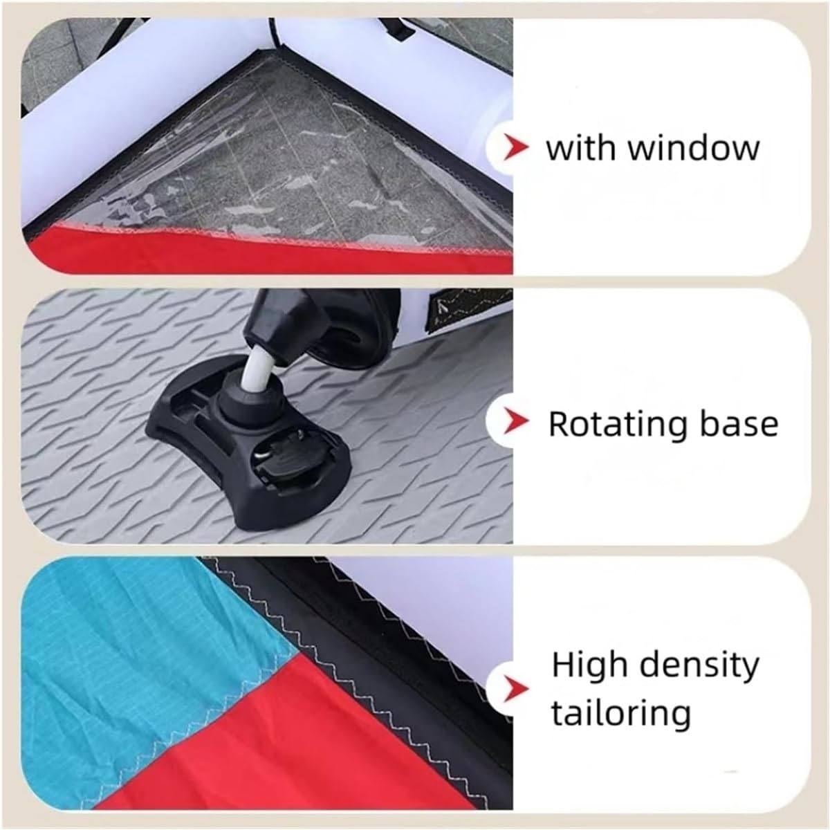 Aufblasbares Windsurf-Segel, tragbarer Kitesurfing Drachen, 45,21 ft² Flügelfolie für Windfolie, Surfen, Wassersport