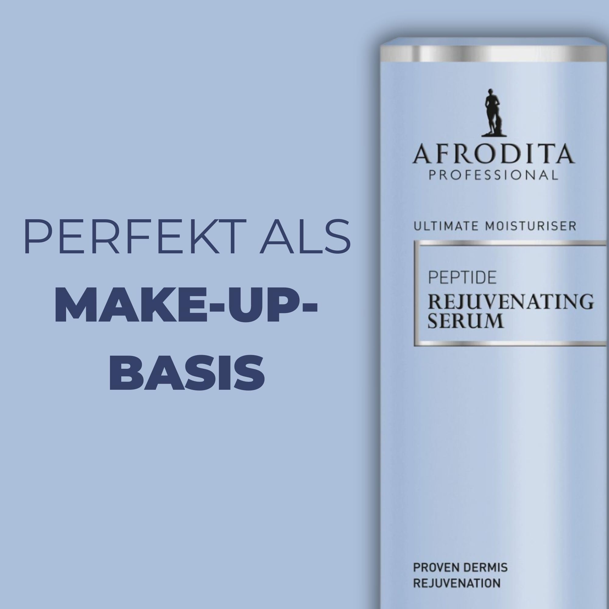 Afrodita Professional Perfect Code Peptid Verjüngungs-Serum, Intensiv feuchtigkeitsspendendes Anti-Aging Gesichtsserum mit bioaktiven Peptiden & PatchH2O, straffende Pflege gegen Falten, 30 ml