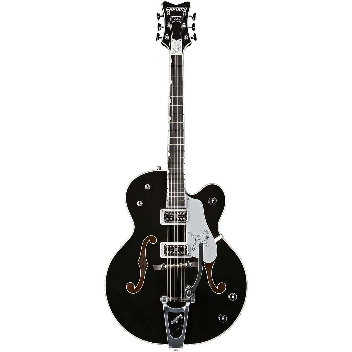 GRETSCH G6136TSL シルバーファルコン Gretsch G6136TSL Silver Falcon Electric Guitar with Bigsby - Black