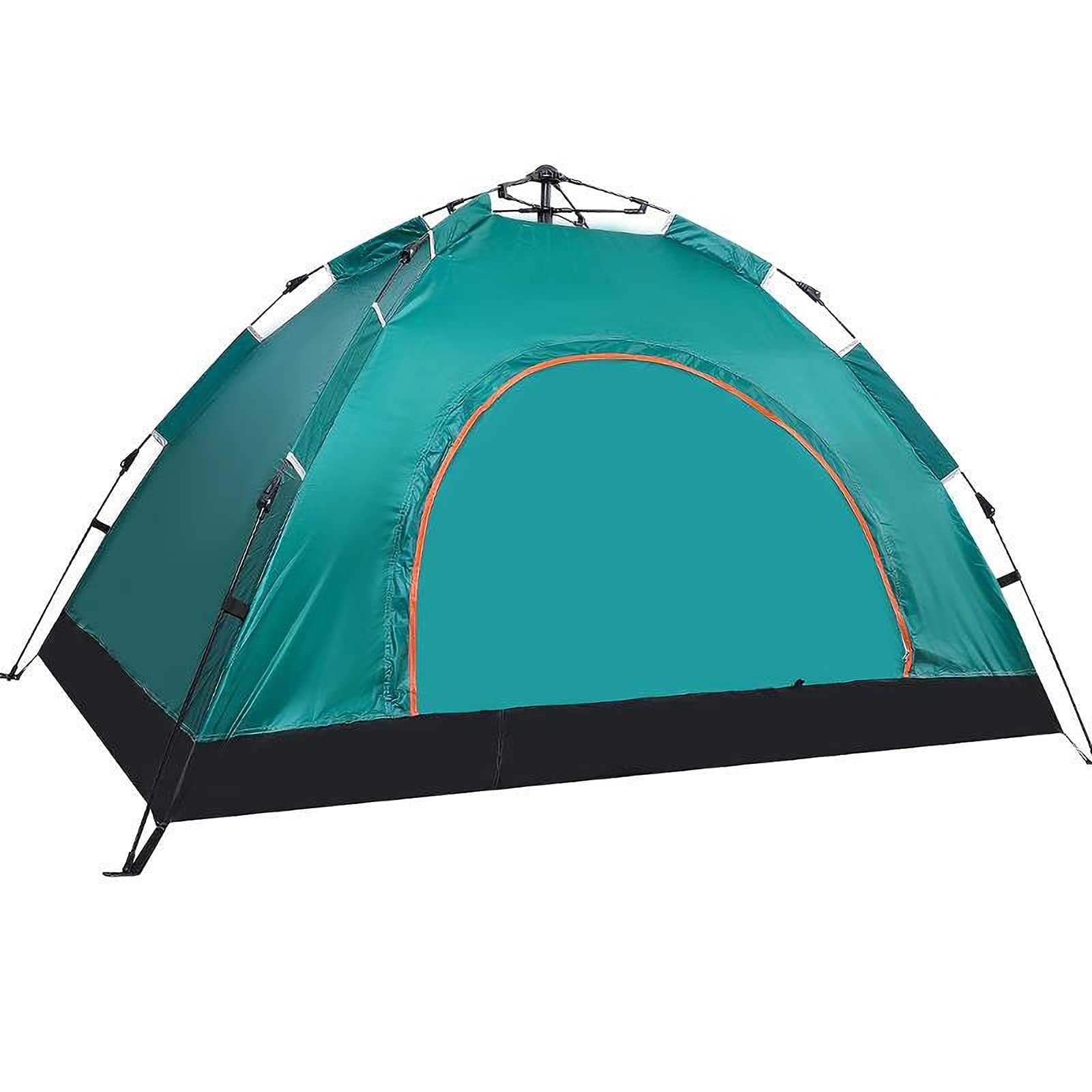 Pop-Up Tent, 2-4 Persons Family Outdoor Waterproof Ventilated Removable Instant Tent, Quick Set Up Dome Tent, For Camping Hiking Fishing(Green,2 people)