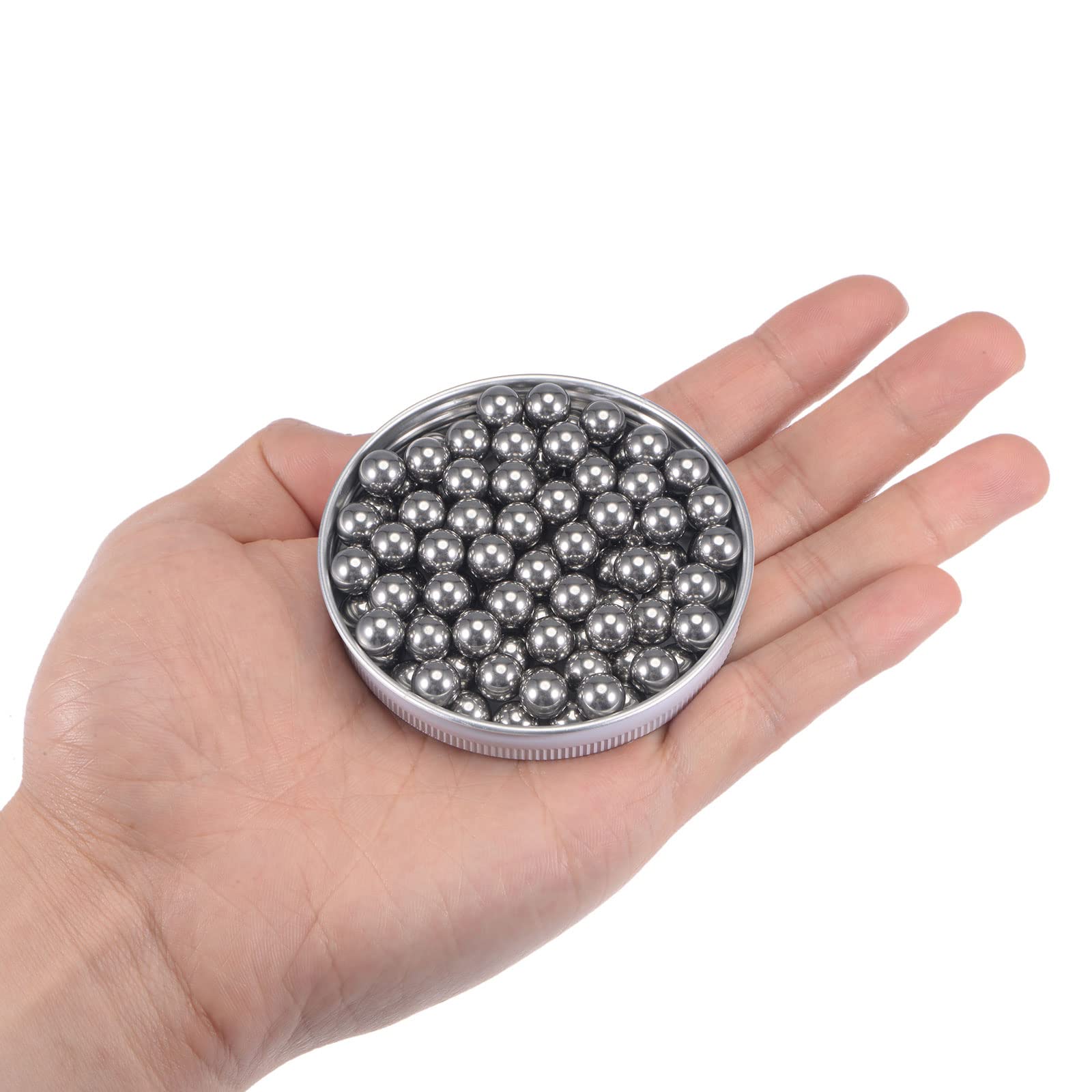 QUARKZMAN 7mm, 8mm Cuscinetto Sfere 304 Acciaio Inossidabile G100 Sfere precisione Sfere Acciaio 200pz Sfere Metalliche Palline Magnetiche Bici