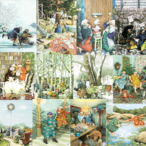 Cartes postales uniques Inge Look lot de 12 belles images pour collectionneur