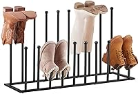 Housen Solutions 10-Pair Metal Boot Rack for Tall Cowboy Boots - Free Standing Organizer with Boot-Protecting Rods for Closet Garage