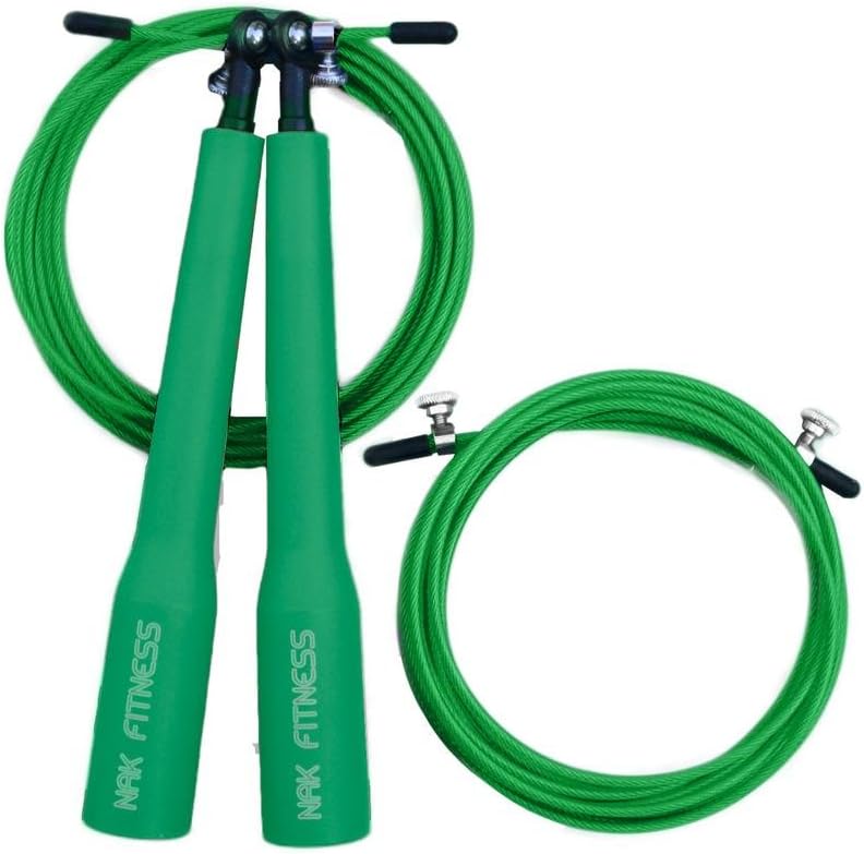 Speed Jump Rope with Super-Fast high-Grade Metal Bearings, Best for Boxing, MMA and Endurance Fitness Training with This Speed Cable Rope.