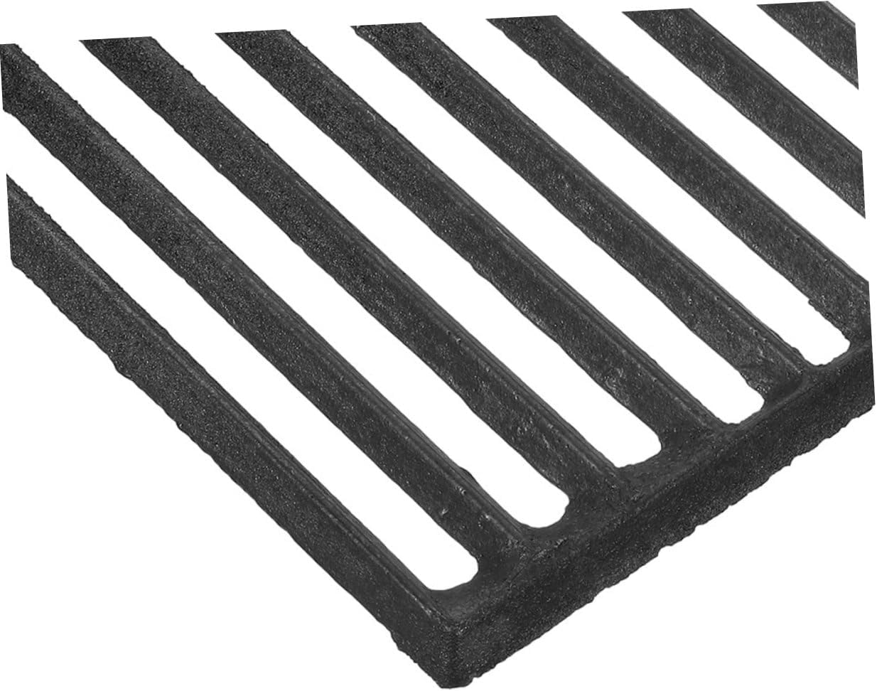 CHILDWEET Rectangular Fireplace Grate Iron Firewood Grate for Outdoor Grilling High Hardness Excellent Bearing Capacity for Barbecue Meat Vegetables and More