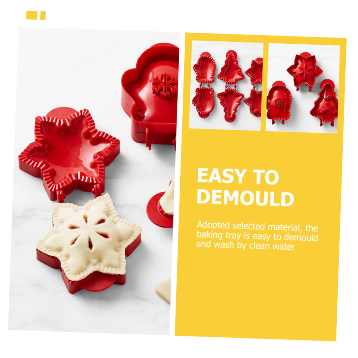 ABOOFAN 3pcs Non-stick Baking Mold Fruit Molds for Home Baking for Desserts Easy to Kitchen Tool for Parties and Gatherings