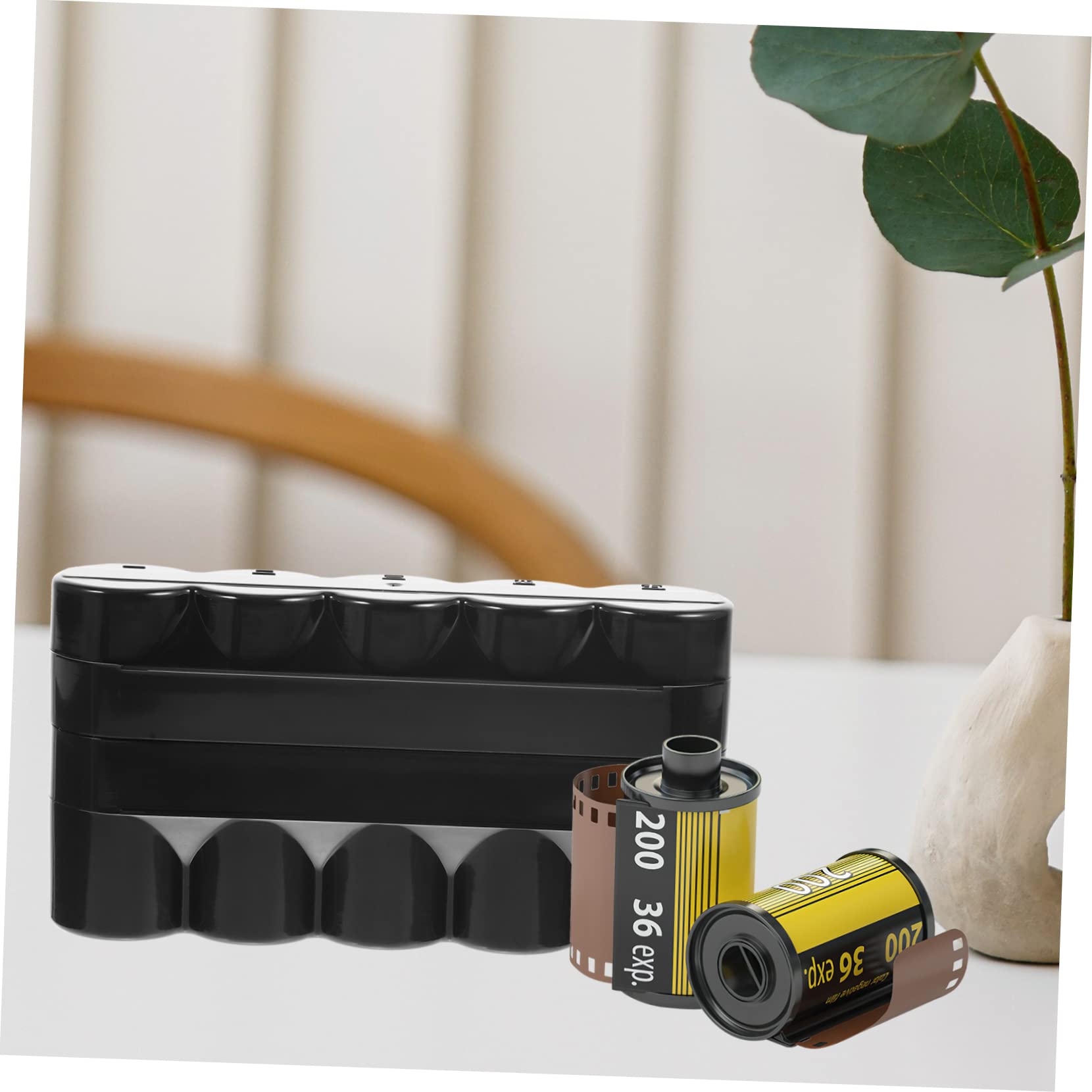 Housoutil Film Camera Accessories Box Case Plastic Film Storage Case Lids Hard Film Holder Compact Film Supplies Organizer