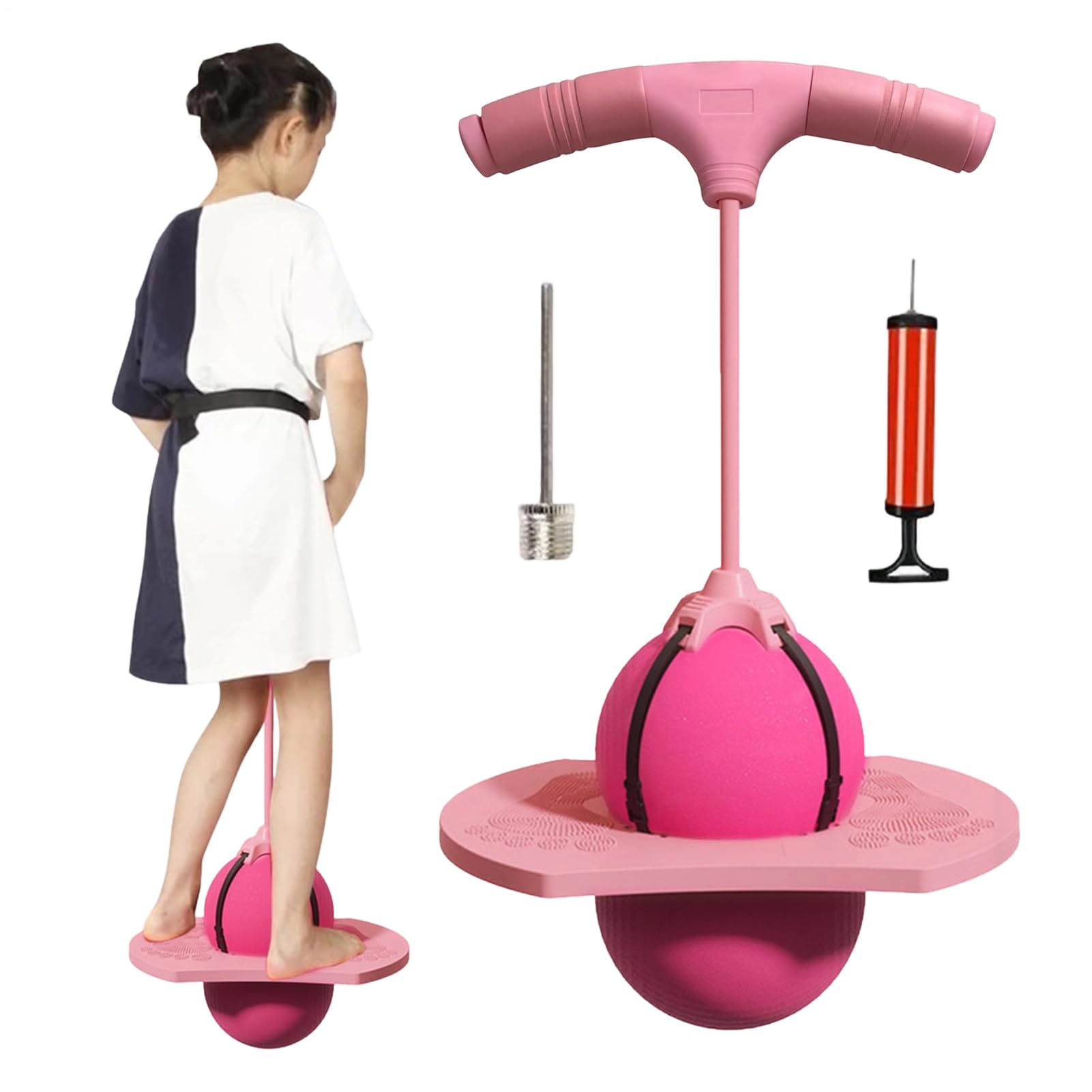 Jumper Pogos Ball For Kids & Adults, Childrens Balance Jumping Ball, Balance Jumping Balls Adult 300 KG, Pogos Space Hopper Jump Balls & Balancing Toy, For Kids Aged 6 To 10 Years Old