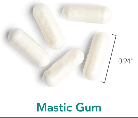 NutriCology Mastic Gum Chios Resin Digestive, 60 Capsules