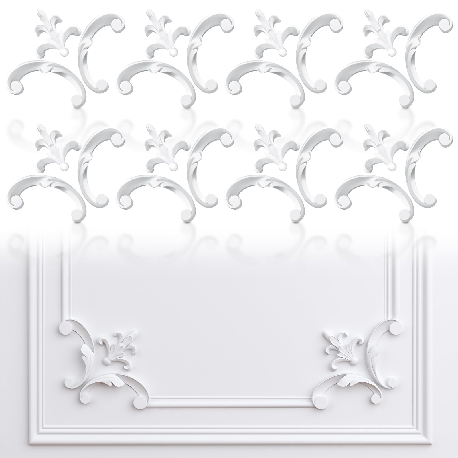 Panneaux de moulage mural décoratifs style français d'angle