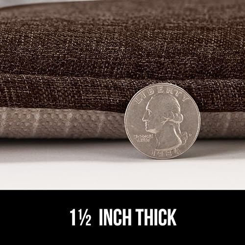 Miniatura 7 de GORILLA GRIP Juego de 4 cojines de espuma viscoelástica antideslizantes para silla, no requieren ataduras, para comedor, mesa de cocina, oficina,